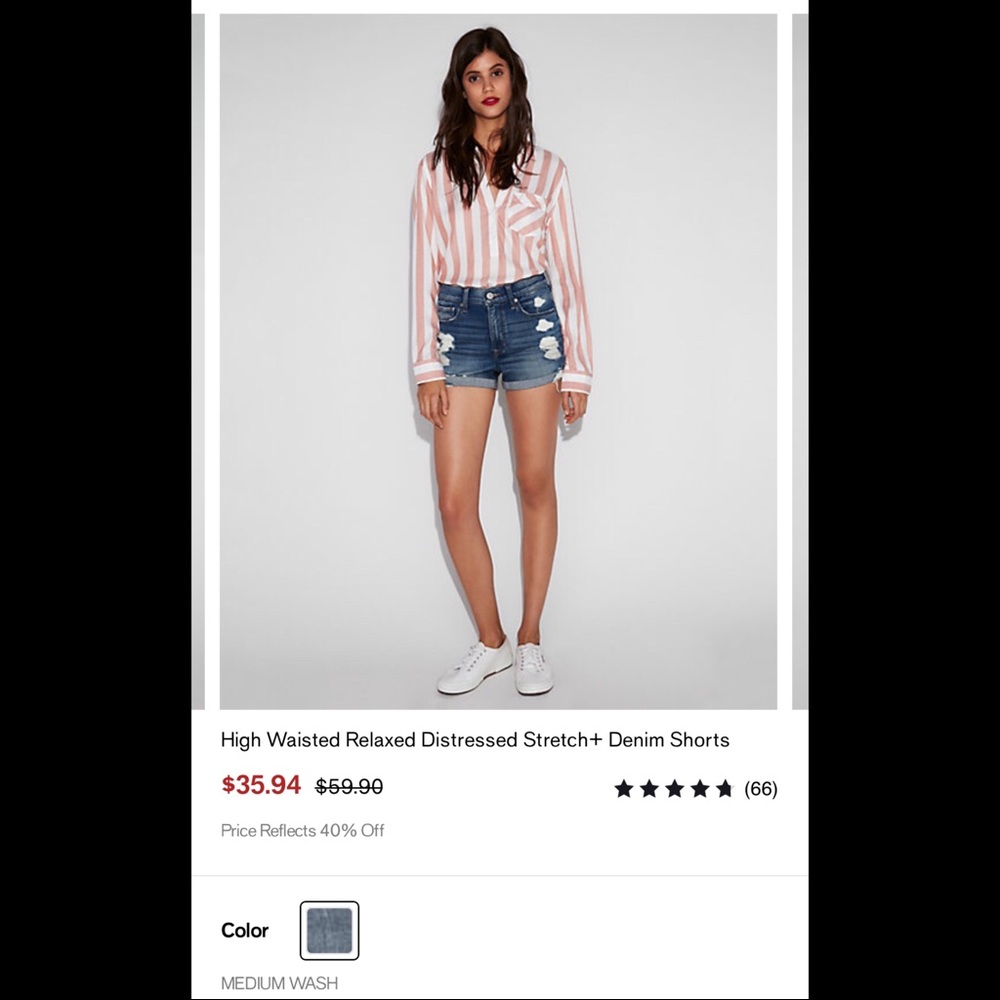 Express High Waisted Shorts